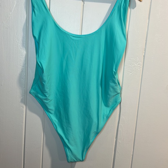 Aerie “Vacay All Day” Swimsuit Tiffany Blue - Picture 7 of 9